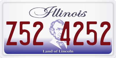 IL license plate Z524252