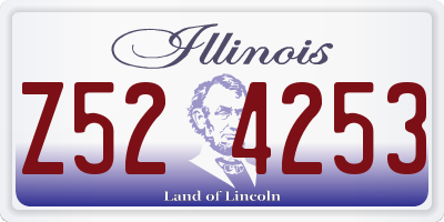 IL license plate Z524253