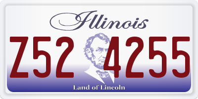 IL license plate Z524255