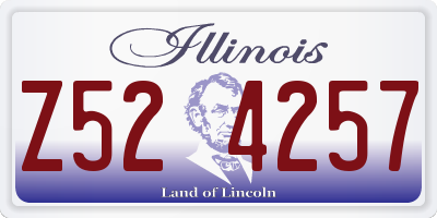IL license plate Z524257