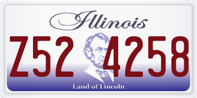 IL license plate Z524258