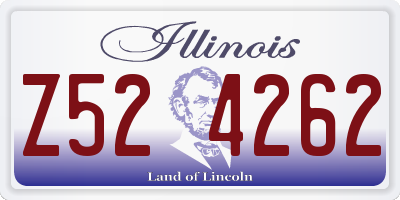 IL license plate Z524262