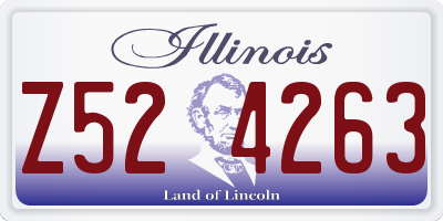 IL license plate Z524263