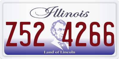 IL license plate Z524266