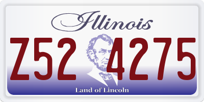 IL license plate Z524275