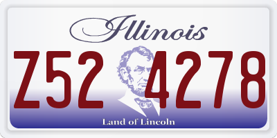 IL license plate Z524278
