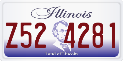 IL license plate Z524281