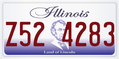 IL license plate Z524283