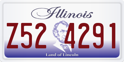 IL license plate Z524291