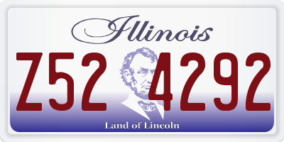 IL license plate Z524292