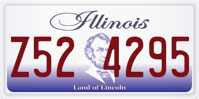 IL license plate Z524295