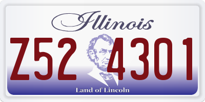 IL license plate Z524301
