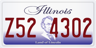 IL license plate Z524302