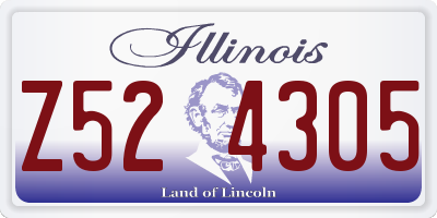 IL license plate Z524305