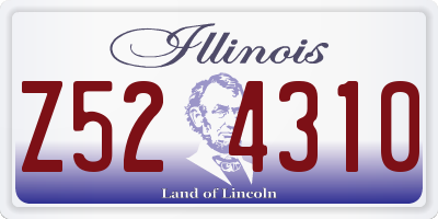 IL license plate Z524310
