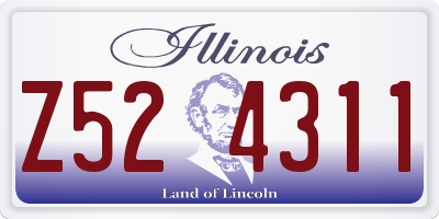 IL license plate Z524311