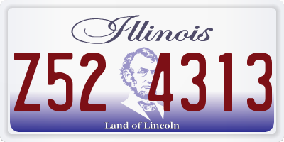IL license plate Z524313