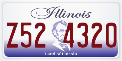 IL license plate Z524320