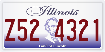 IL license plate Z524321