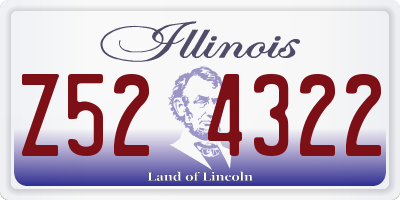 IL license plate Z524322