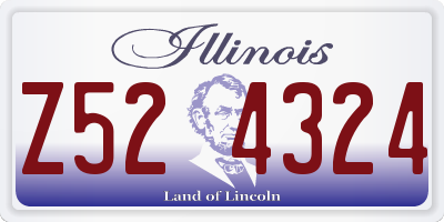 IL license plate Z524324