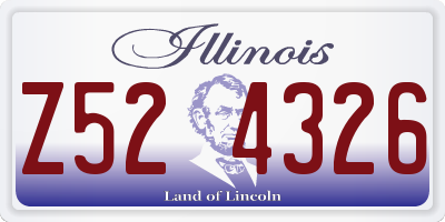 IL license plate Z524326