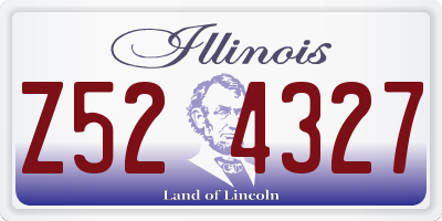 IL license plate Z524327