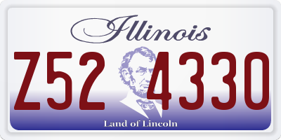 IL license plate Z524330