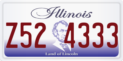 IL license plate Z524333