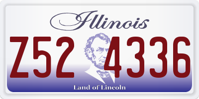 IL license plate Z524336