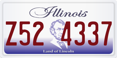 IL license plate Z524337