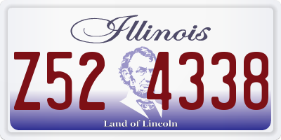 IL license plate Z524338