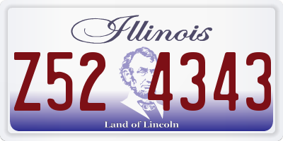 IL license plate Z524343
