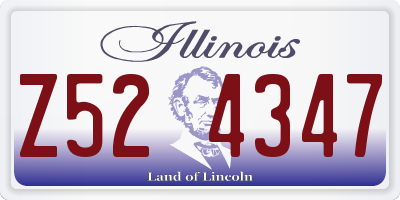 IL license plate Z524347