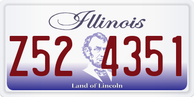 IL license plate Z524351