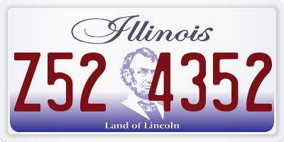 IL license plate Z524352