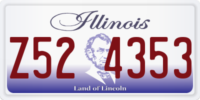 IL license plate Z524353