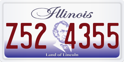 IL license plate Z524355