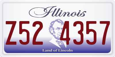 IL license plate Z524357