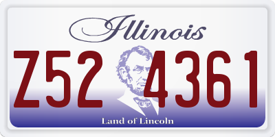 IL license plate Z524361