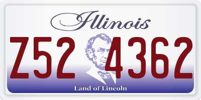 IL license plate Z524362