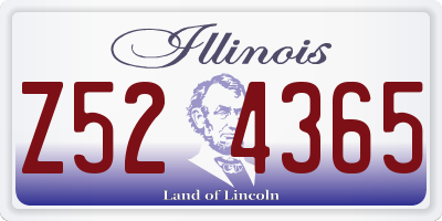 IL license plate Z524365