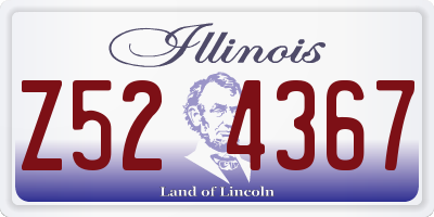 IL license plate Z524367