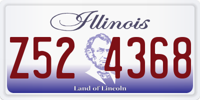 IL license plate Z524368