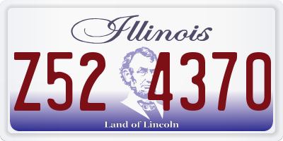 IL license plate Z524370