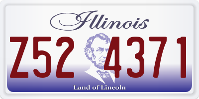 IL license plate Z524371