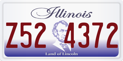 IL license plate Z524372