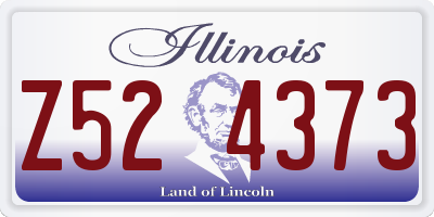 IL license plate Z524373