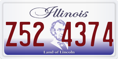 IL license plate Z524374
