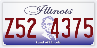 IL license plate Z524375
